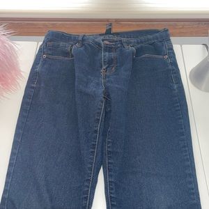 Forever 21 Navy Blue Jeans Size Women 27. In good condition!
